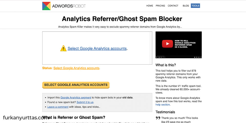 Google Analytics Referrer Spam Killer