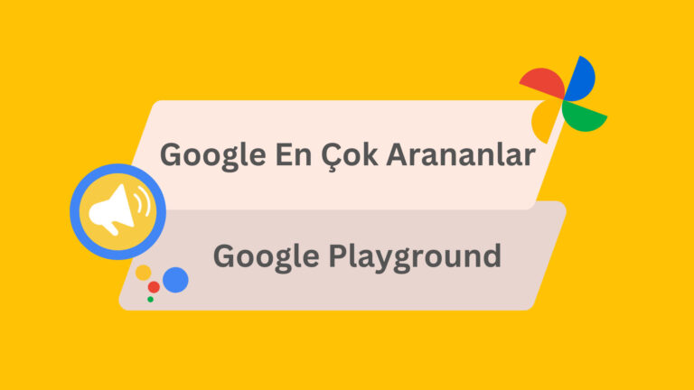 Google En Çok Arananlar : Google Playground