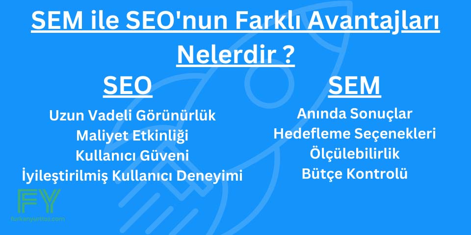 SEM ile SEO'nun Farklı Avantajları Nelerdir ?